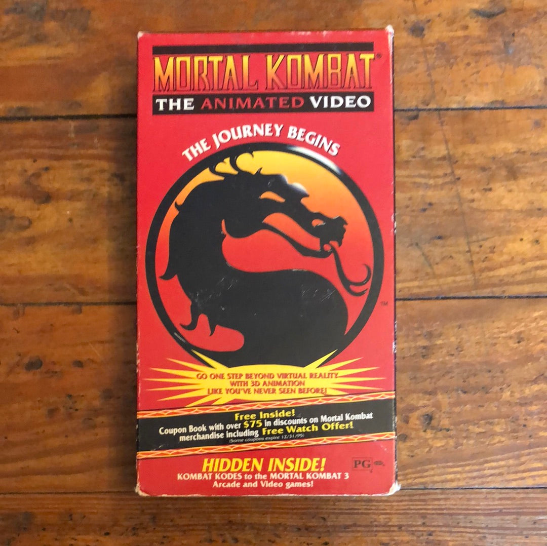 MORTAL KOMBAT VHS,1995- Martial Arts Fantasy Action EARLY PROMO Movie  SEALED HTF