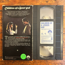 Load image into Gallery viewer, Children of a Lesser God (1986) VHS