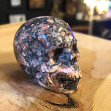 Load image into Gallery viewer, LEOPARD SKIN JASPER SKULL