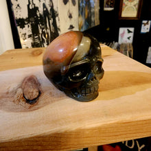 Load image into Gallery viewer, POLYCHROME JASPER ALIEN SKULL