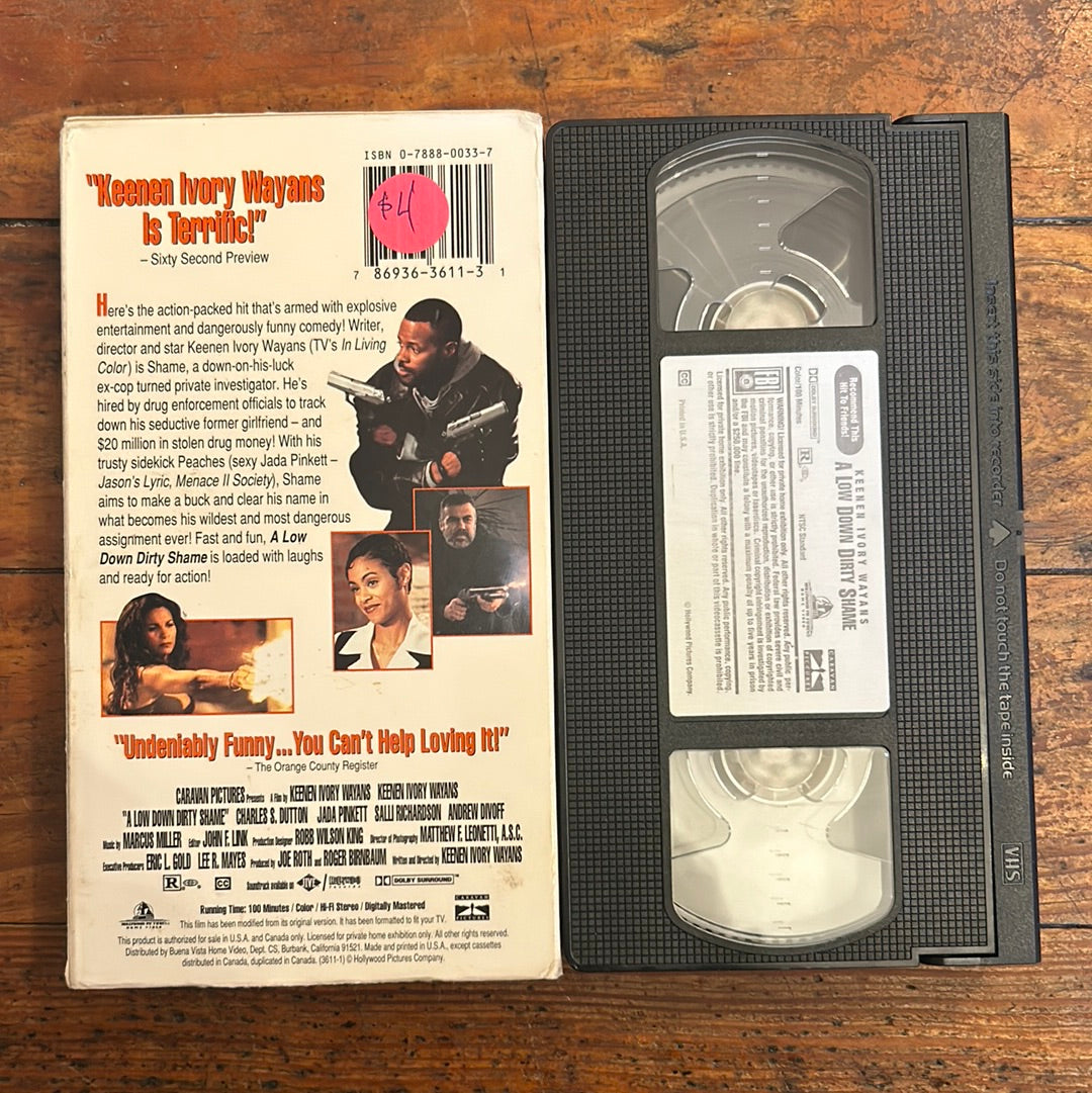 年末のプロモーション特価！ A Low Down Dirty Shame (1994) VHS – Hail - Records and Oddities 洋画・外国映画