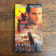 Load image into Gallery viewer, Danger Beneath the Sea (2001) YELLOW SHELL VHS

