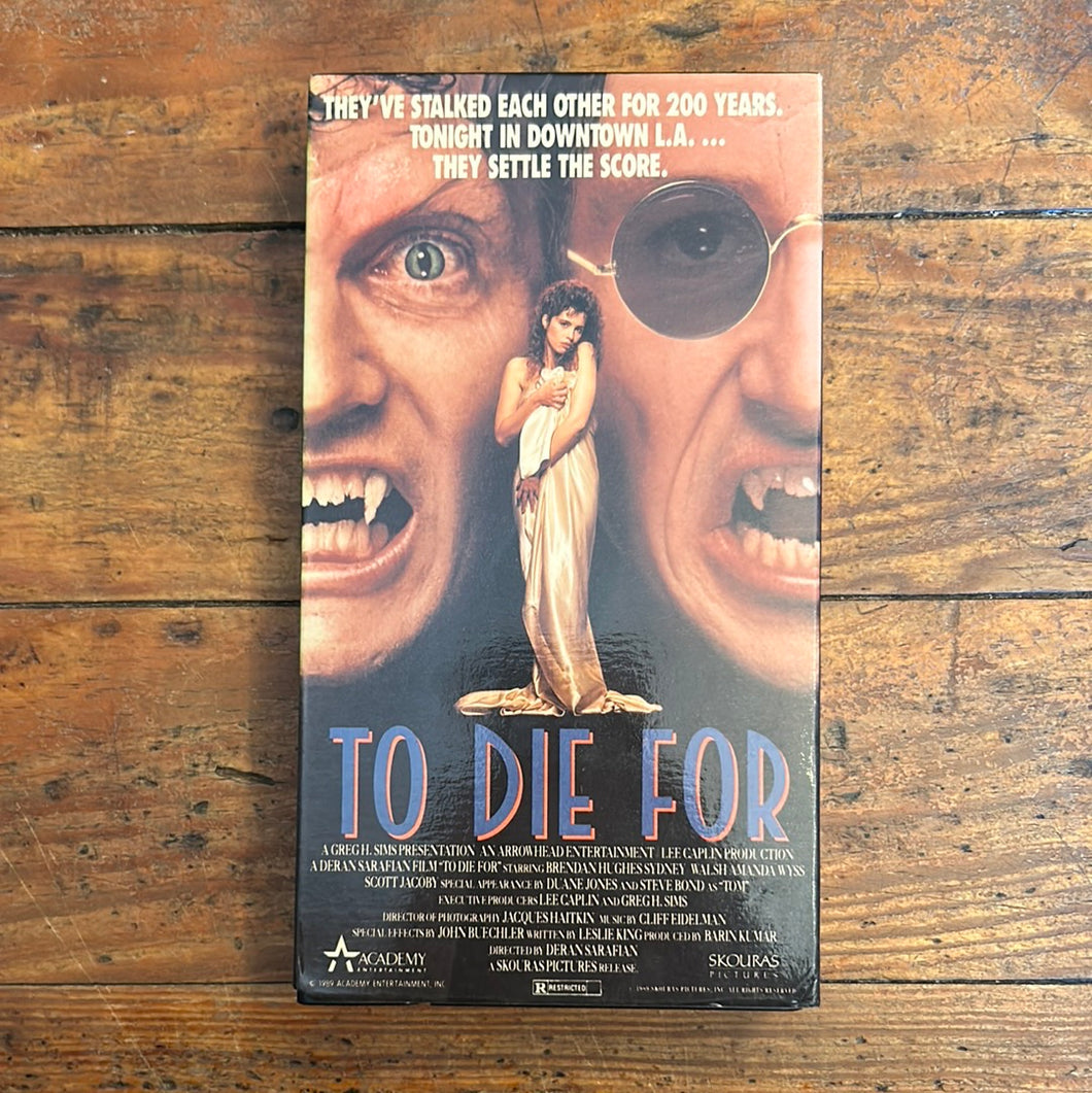 To Die For (1988) VHS