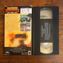 Load image into Gallery viewer, Maximum Overdrive (1986) VHS
