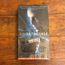 Load image into Gallery viewer, Unbreakable (2000) DEMO TAPE VHS
