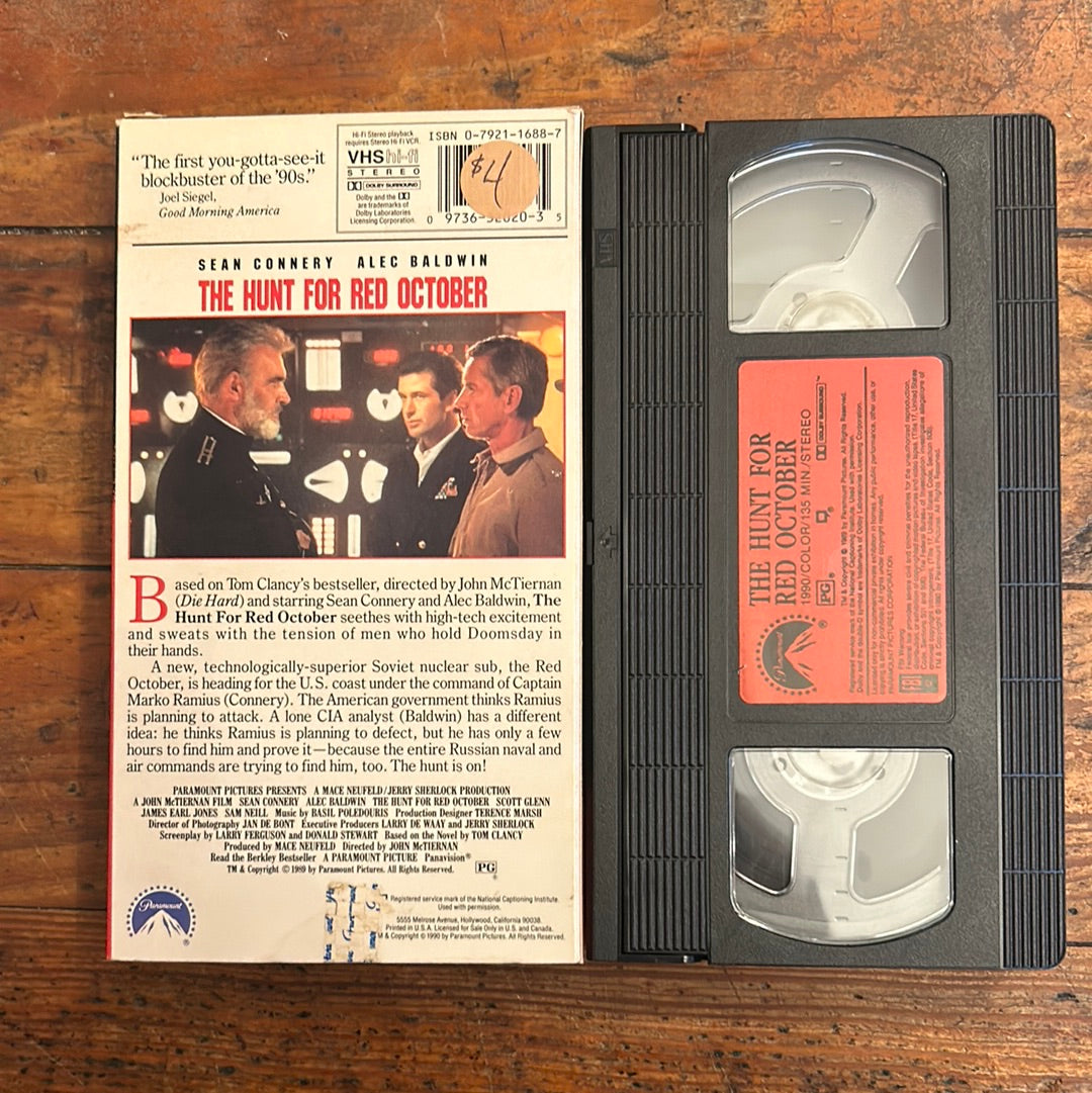 The Hunt for Red October (1990) VHS – Hail - Records and Oddities