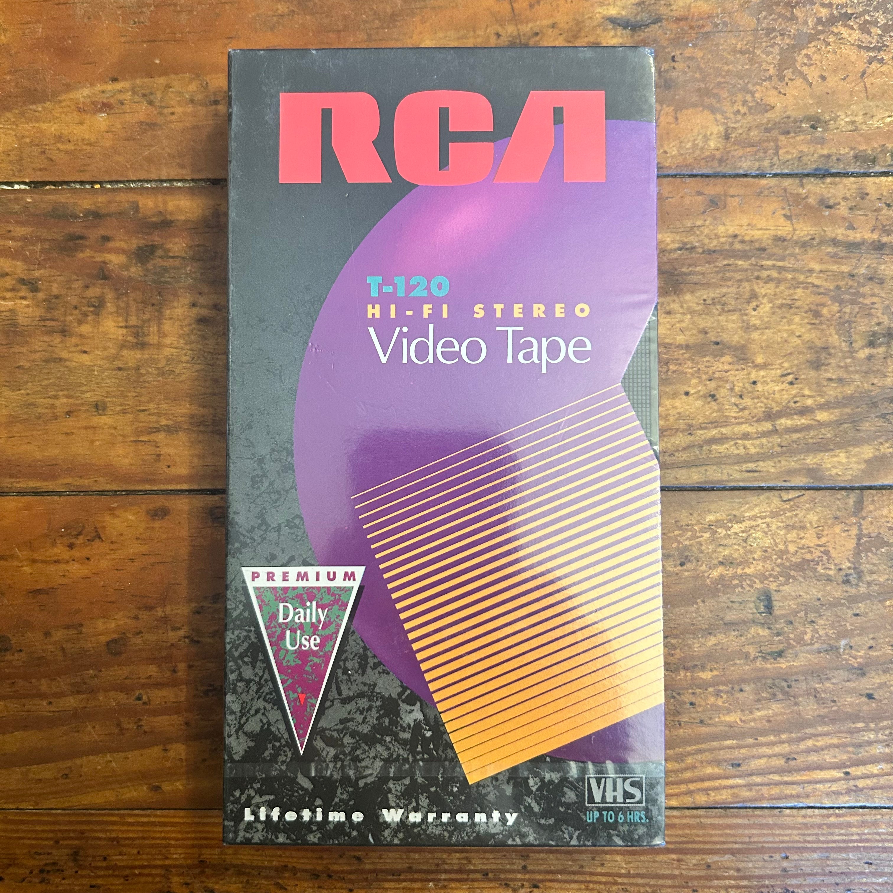RCA T-120 VHS Videoband – 6 Stunden Aufnahmezeit, Hi-Fi Stereo Qualität