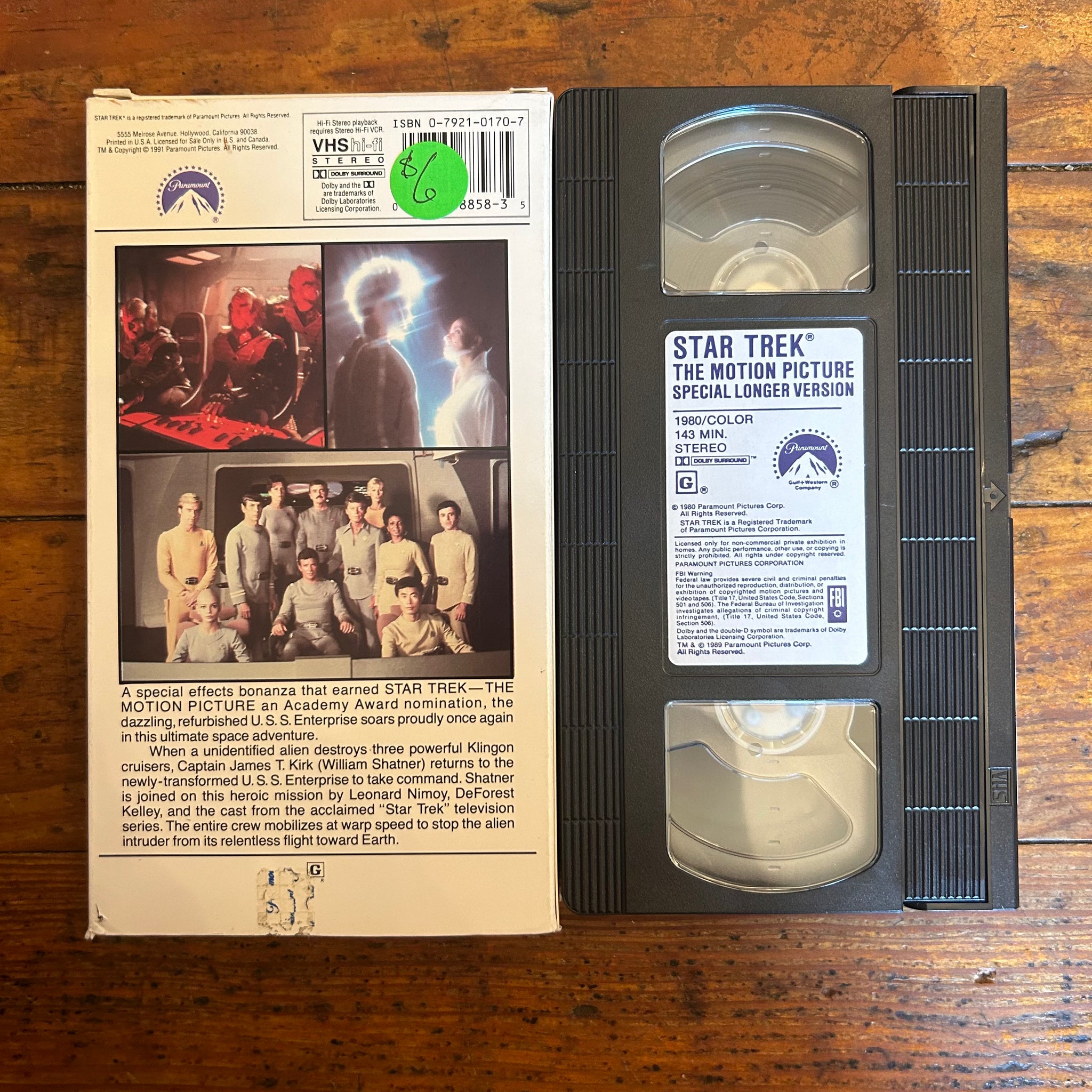 Star Trek: The Motion Picture (1979) VHS – Hail - Records and Oddities