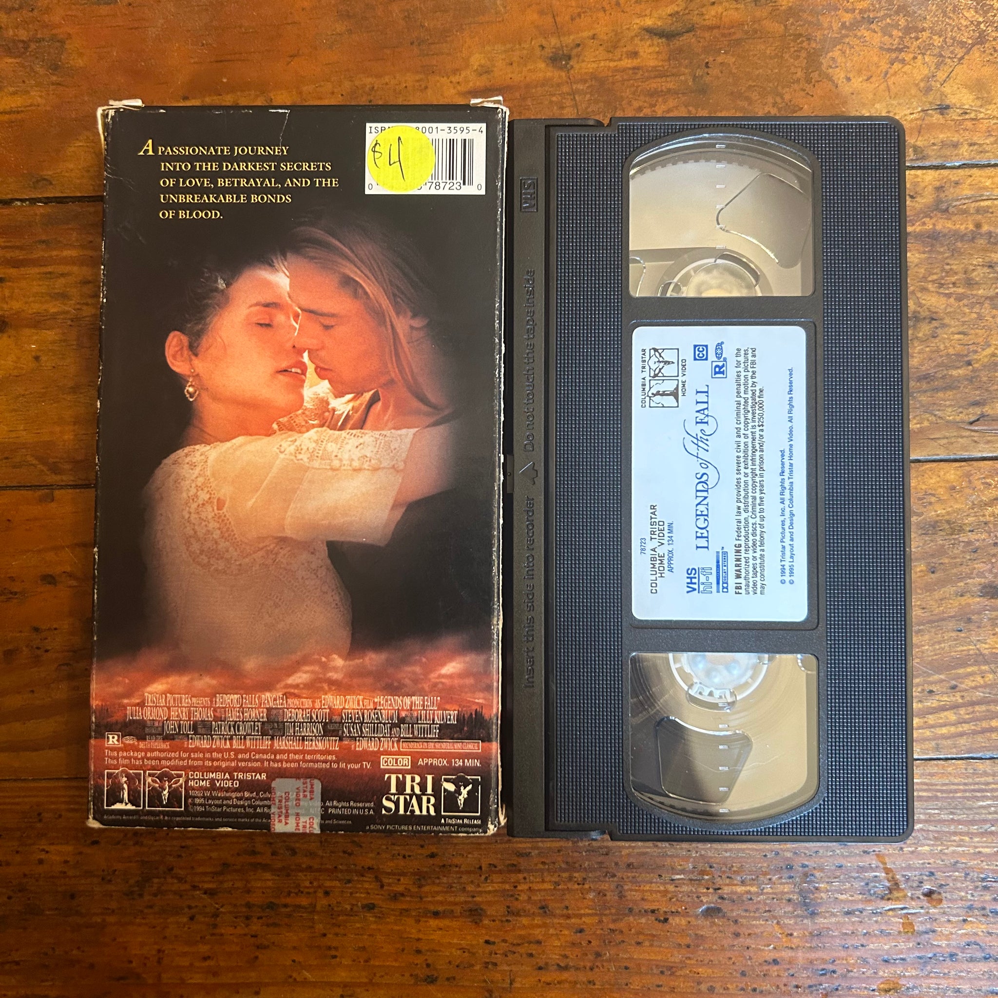 Legends of the Fall (1994) VHS – Hail - Records and Oddities