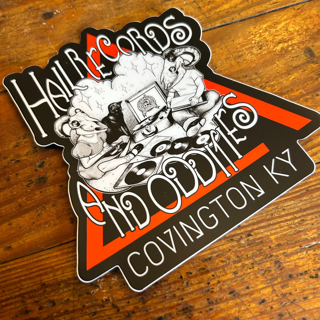 HAIL RECORDS & ODDITIES STICKER!!!!