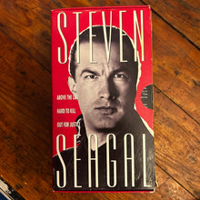 Load image into Gallery viewer, Steven Seagal Boxset: Above the Law (1988)/ Hard to Kill (1990)/ Out For Justice (1991) 3-Tape VHS
