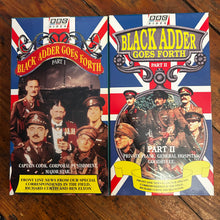Load image into Gallery viewer, Black Adder Goes Forth Parts 1 &amp; 2 (1989) 2-Tape VHS
