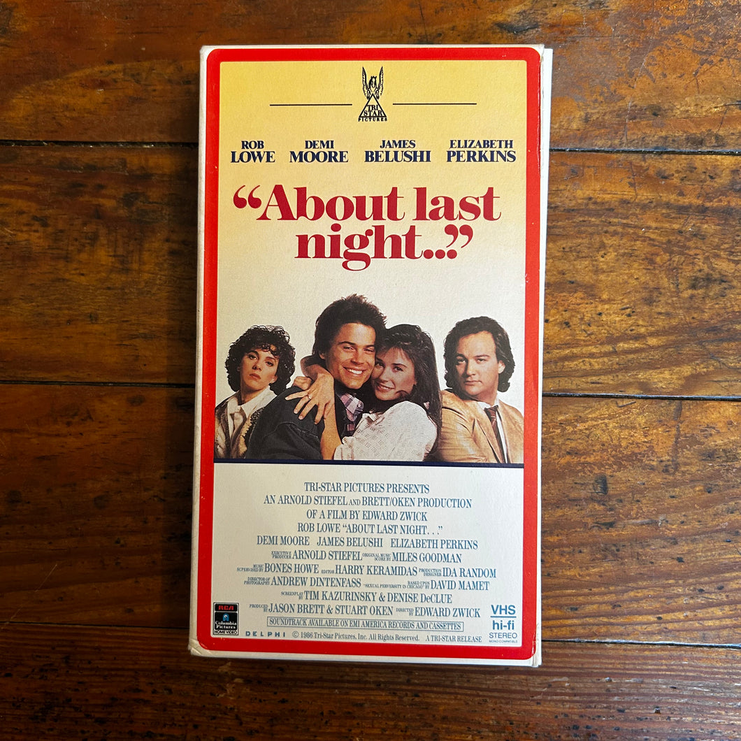 About Last Night (1986) VHS