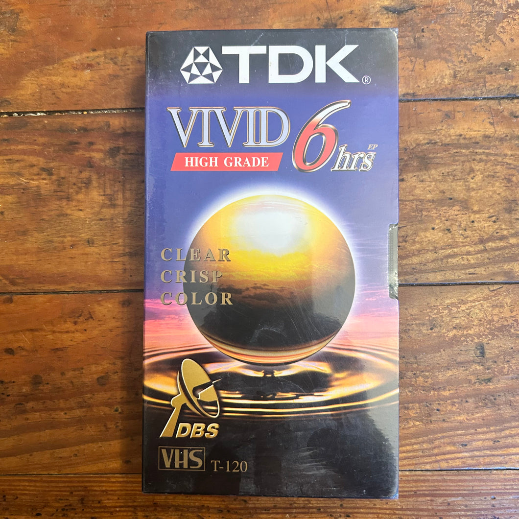 TDK T-120 Vivid High Grade Blank VHS Sealed