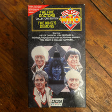 Load image into Gallery viewer, Doctor Who: The Five Doctors &amp; The King's Demons (1983) 2-Tape VHS
