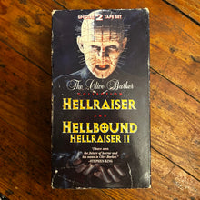 Load image into Gallery viewer, Hellraiser (1987) &amp; Hellraiser 2: Hellbound (1988) 2-TAPE VHS
