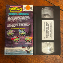 Load image into Gallery viewer, Teenage Mutant Ninja Turtles: Turtles Vs. Leather-Head (1989) VHS

