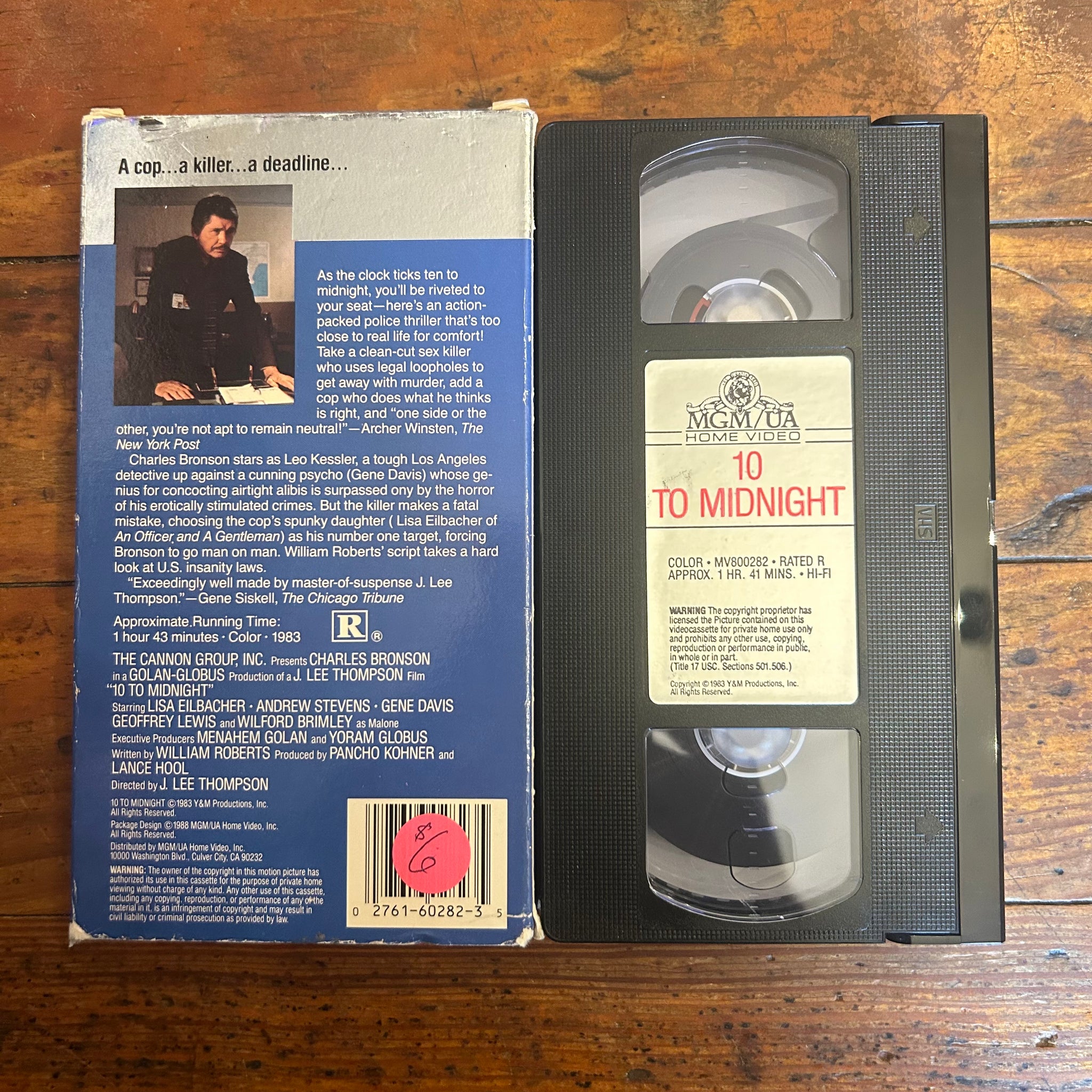 10 to Midnight (1983) VHS – Hail - Records and Oddities