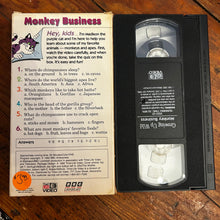 Load image into Gallery viewer, Growing Up Wild: Monkey Business (1992) VHS
