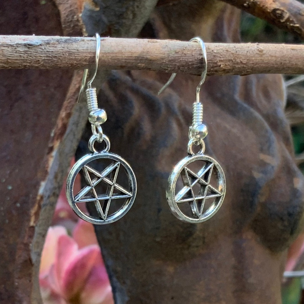 Pentagram Earrings Small