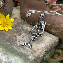 Load image into Gallery viewer, Mermaid Skeleton Necklace
