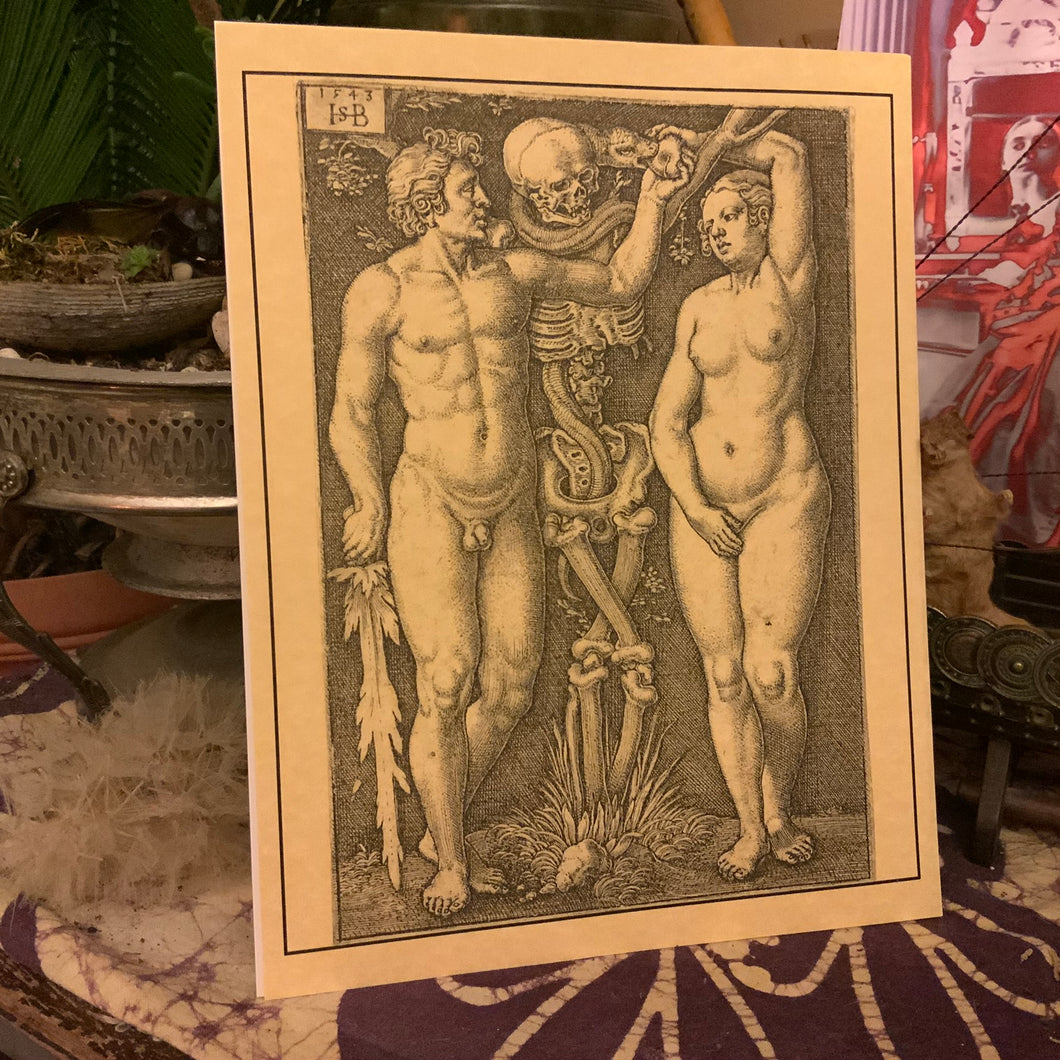 Sebald Beham - Adam and Eve - 039  -  PRINT