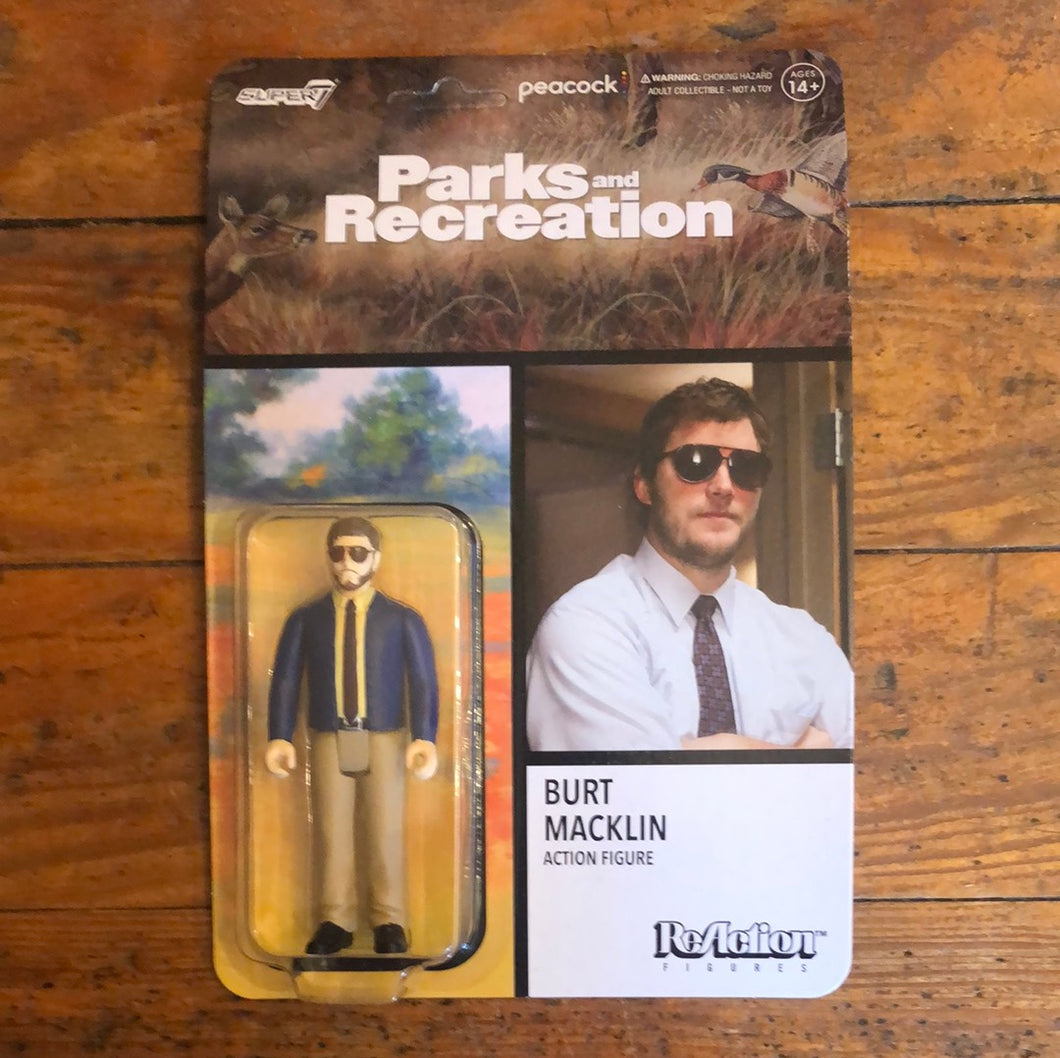 Parks and Recreation Andy Dwyer (Burt Macklin) 3 3/4-Inch ReAction Figure