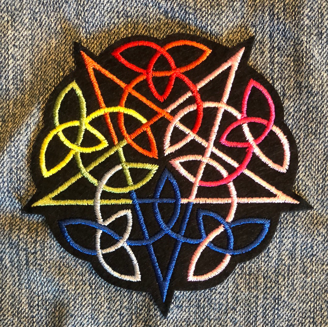 Pentagram Knotted Patch