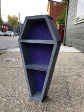 Load image into Gallery viewer, Joe&#39;s Grey On Purple Coffin Shelf
